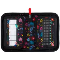 4.  St.Majewski Piórnik Dwuklapkowy Bez Wyposażenia Stitch Black Aloha 679841