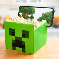 4. Miska na Przekąski z Podpórką pod Telefon Minecraft Creeper 