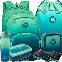 1. CoolPack Zestaw Szkolny Gradient Blue Lagoon 5el. Plecak Pick F099690 + Worek F070690 + Piórnik F066690 + 56117CP + Z07690