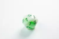 3. Gamegenic: Glow Series - RPG Dice Set - Toxic Stones