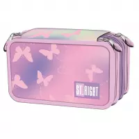 1. St.Right Piórnik Trzykomorowy z Wyposażeniem PC-05 Pink Butterflies 680045