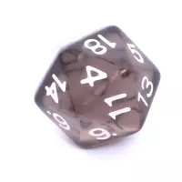 4. Komplet kości REBEL RPG - Kryształowe - Czarne