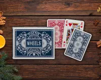 6. Piatnik  Karty Podwójne "Wheels"