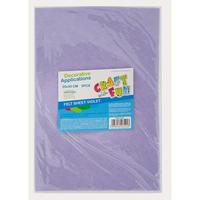 2. Craft With Fun Dekoracyjny Filc Arkusz 5szt  20x30 Fioletowy 439306
