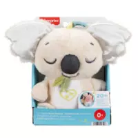 3. Fisher Price Uspokajacz Śpiący Koala Przenośna Przytulanka z Melodiami JBD65
