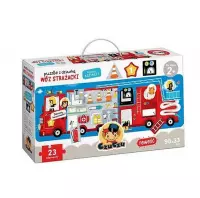 1. Puzzle z Dziurką Wóz strażacki 2+