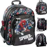 4.  Paso Plecak Szkolny Spider Man Black SP25WW-090