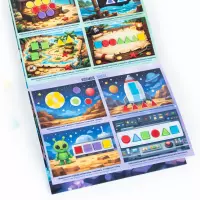 4. Kidea Zestaw Kreatywny Mozaikowe Obrazki Kolory i Kształty Game 606269