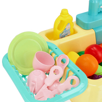 3. Mega Creative Zlewozmywak Kran z Lejącą się Wodą + Akcesoria Żółty 470582