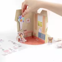 6. Kidea Zestaw Kreatywny Domek 3D Księżniczek 556564