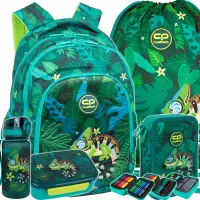 1. CoolPack Zestaw Szkolny Tropic 5el. Plecak Prime Pro F162965 + Worek F159965 + Piórnik F067965 + Z17965 + Z18965