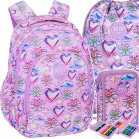 1. CoolPack Zestaw Szkolny Balloons 3el. Plecak Prime Pro F162970 + Worek F159970 + Piórnik F066970