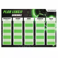 2. Starpak Plan Lekcji z Tabliczką Mnożenia A5 Football 584481