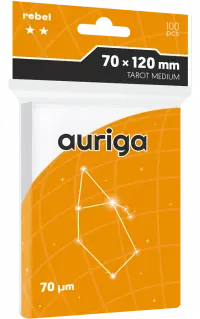 1. Koszulki na karty Rebel (70x120 mm) Auriga Medium - 100 sztuk