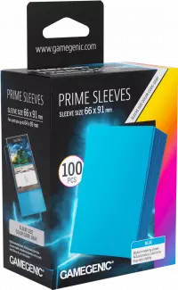 1. Gamegenic: Prime Sleeves 66x91 mm - Koszulki na Karty - Blue - 100 sztuk