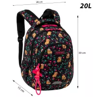 4. AstraBag Plecak Szkolny AB330 Flower Capy 502026012