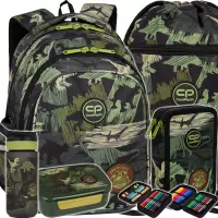 1. CoolPack Zestaw Szkolny Adventure Park 5el. Plecak F029672 + Piórnik F066672 + Worek F070672 + Z08672 + Z18672