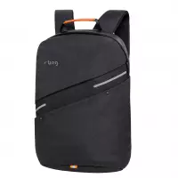 2. R-Bag Plecak Męski na Laptopa 15" z USB Bunker Black Z111