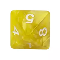 4. Komplet kości REBEL RPG - Perłowe - Jasnożółte