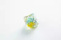 7. Gamegenic: Embraced Series - RPG Dice Set - Kości do Gry - Green Skull