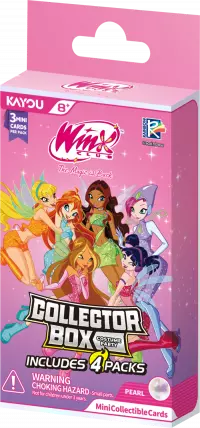 1. Winx Club Mini Collectible Cards: Costume Party 001 - Pearl Collector Box (4-pack) Display (30)