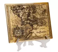 5. Władca Pierścieni Mapa Śródziemia (metalowa)