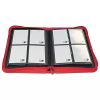 2. Ultra Pro: Vivid 4-Pocket Zippered PRO-Binder - Red