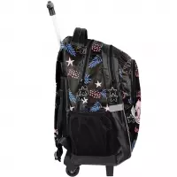 2. Paso Plecak Szkolny Na Kółkach Stitch Black DS26YY-997