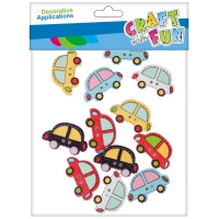 2. Craft With Fun Ozdoba Dekoracyjna Auta Drewniane Samoprzylepne 463791
