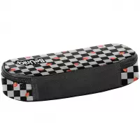 5. BeUniq Piórnik Tuba Usztywniona Strawberry Check BU26TR-013