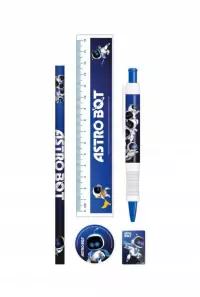 2. Zestaw Szkolny Astro Bot 5 szt.