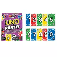 1. Mattel Karty Uno Party Imprezowa Towarzyska Gra Karciana JJV58