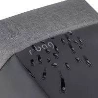 6. R-Bag Plecak Męski na Laptopa 15" z USB Fort Grey Z052