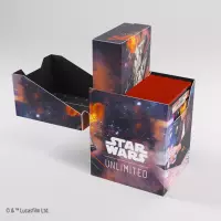 6. Gamegenic: Star Wars Unlimited Card Game - Soft Crate - Pudełko na Karty - Han Solo / Millenium Falcon