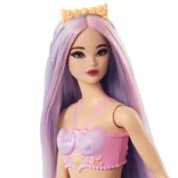 3. Mattel Barbie Lalka Syrenka Fioletowy Ogon HRR06 WB4