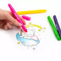 5. Kidea Kredki Żelowe Kotki 8 kolorów 706899