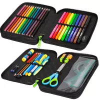 2. CoolPack Jumper XL Piórnik Dwukomorowy Z Wyposażeniem Game Over F077679