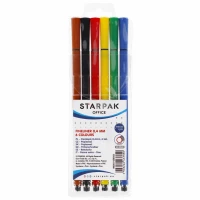 3. Starpak Cienkopisy Okrągłe 0.4mm. 6kol. 426502