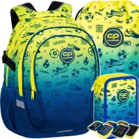 1. CoolPack Zestaw Szkolny Football 2T 3el. Plecak F002339 + Worek F070339 + Piórnik F067339