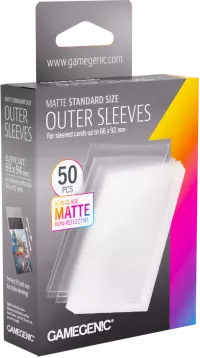 1. Gamegenic: Matte Outer Sleeves - Standard 69x94 mm - Koszulki na Karty - 50 sztuk