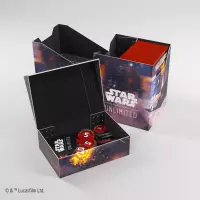 8. Gamegenic: Star Wars Unlimited Card Game - Soft Crate - Pudełko na Karty - Han Solo / Millenium Falcon