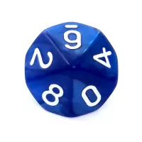 8. Komplet kości REBEL RPG - Perłowe - Ciemnoniebieskie