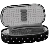 2. BeUniq Piórnik Tuba Usztywniona Stitch Czarny DS23EE-013
