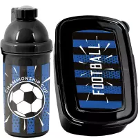 1. Paso Zestaw Śniadaniowy Football Niebieski Bidon PP25NG-3021 + Śniadaniówka PP25NG-3022