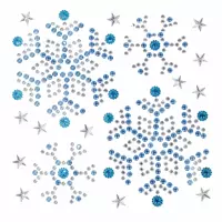 1. Craft With Fun Ozdoba Dekoracyjna Samoprzylepna kryształki Śnieżk 521607