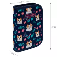 5. AstraBag Piórnik AC1 Pojedynczy Dwuklapkowy bez Wyposażenia Dear Puppy 503026014