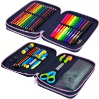 2. CoolPack Jumper XL Piórnik Dwukomorowy Z Wyposażeniem Oh My Deer F077664