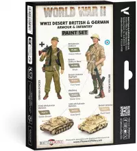 3. Vallejo: 70.208 - Model Color - WWII Desert British & German Armour & Infantry (6 x 18 ml)