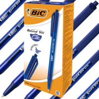 1. Bic Długopis Automatyczny Round Stic Click 20 Sztuk Niebieski 926376