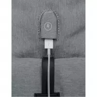 6. R-Bag Plecak Męski na Laptopa 15" z USB Packer Grey Z012